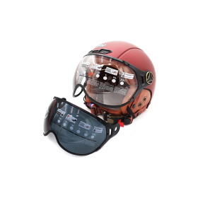 Casque JET FRV bordeaux mat (taille S à XL) pour trottinette électrique - Wattiz