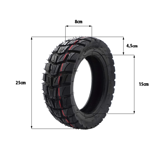 Pneu 80/65-6 offroad Zero 10X Kaabo Dualtron Victor pour trottinette électrique - wattiz