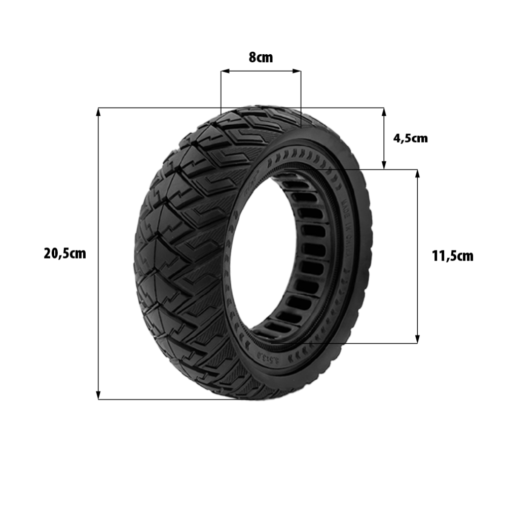 Neumático macizo Vsett 8.5x3 Vsett 8(Av) Vsett 9 (Av&ar)