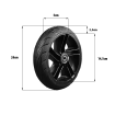 Complete rear wheel Ninebot Es 1/2/3/4