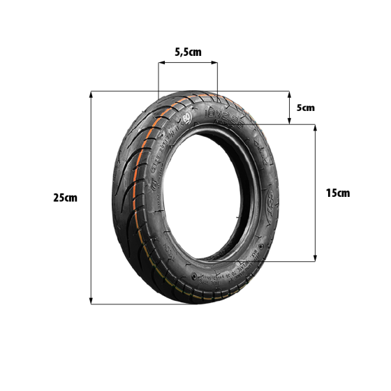 Pneu 10x2.25 CST pour trottinette électrique - wattiz