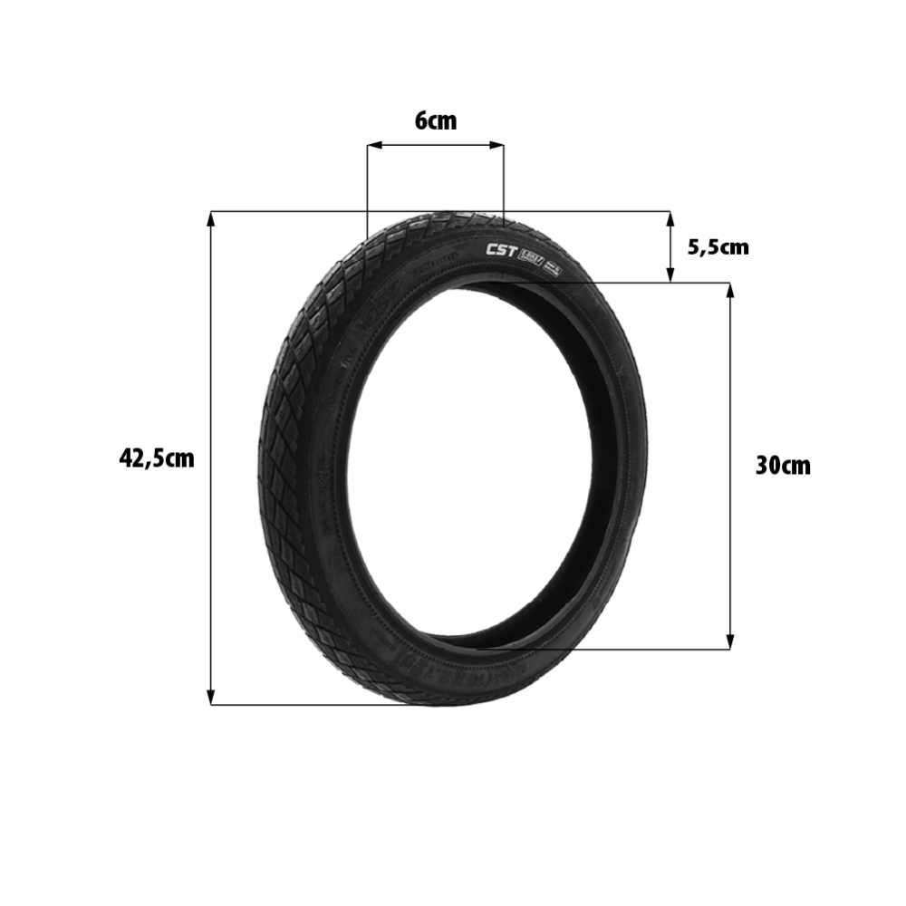Wheelbarrow tyre 16x2.125