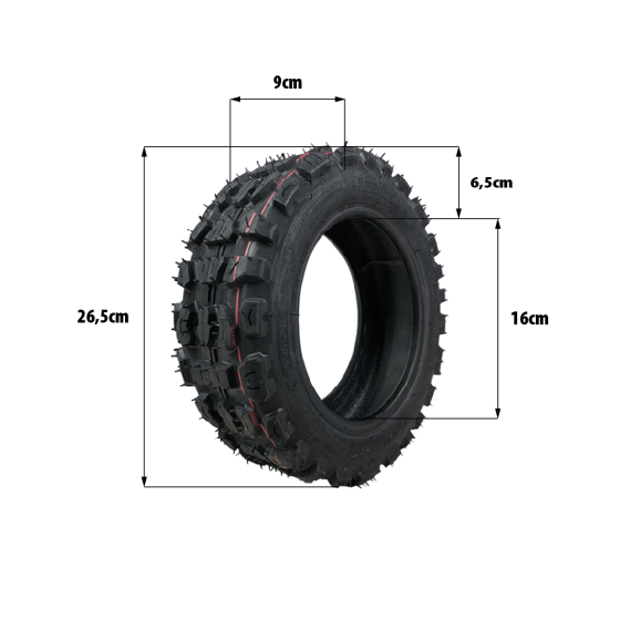 Pneu 90/65-6.5 off road tubeless pour trottinette électrique - wattiz