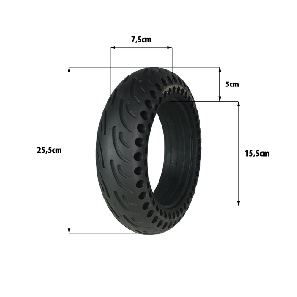 Neumático macizo 10x2.70-6.5