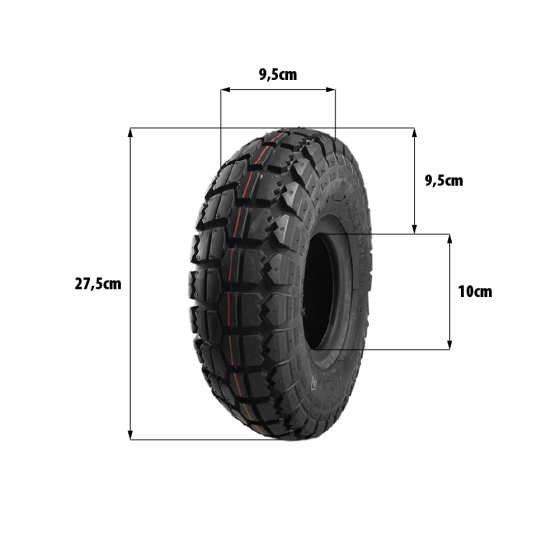 Pneu CST 4.10/3.50-4 pour trottinette électrique - wattiz