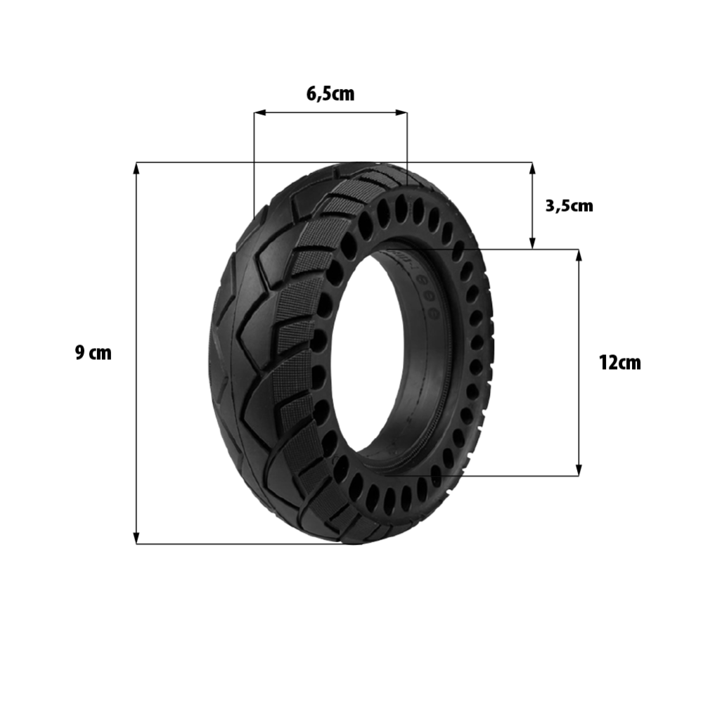 Vollgummireifen 8x2.5