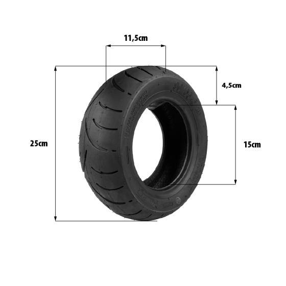 Pneu 90/65-6 Zero 10x pour trottinette électrique - wattiz
