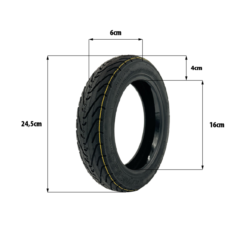 Tubeless 60/70-6.5 tire with gel for Ninebot G30