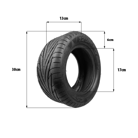 Pneu tubeless 125/60-7 CST Dualtron X pour trottinette électrique - wattiz