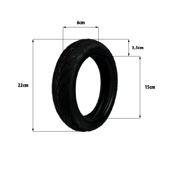 Pneu 8,5x2 tubeless CHAOYANG pour trottinette électrique - wattiz