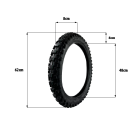 Pneu 80/100-19 Talaria pour trottinette électrique - wattiz