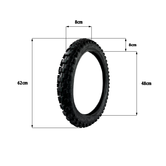 Pneu 80/100-19 Talaria pour trottinette électrique - wattiz