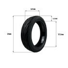 Pneu 60/65-6,9 avec gel Ninebot G2 roue arriere pour trottinette électrique - wattiz
