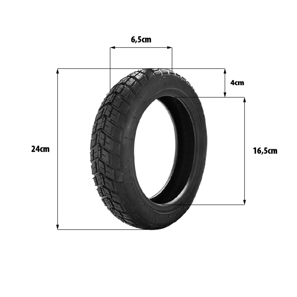Neumático 10x2.50-6.5 Reforzado Semi Offroad Tubeless Jeep Adventure