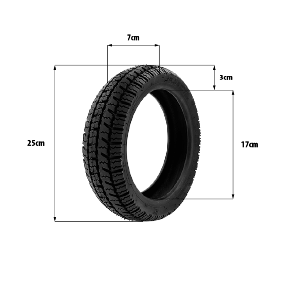 Pneu 10.5x2.75 tubeless pour trottinette électrique - wattiz