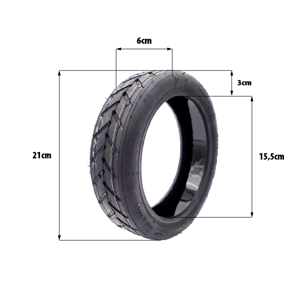 8.5x2 Xiaomi Tubeless tyre with anti-puncture gel