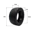 Pneu 90/65-6.5 CST route gel anti crevaison pour trottinette électrique - wattiz