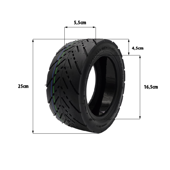 Pneu 90/65-6.5 CST route gel anti crevaison pour trottinette électrique - wattiz