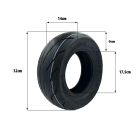 Pneu tubeless 135/75-7 (13x5.5-7) Dualtron X pour trottinette électrique - wattiz
