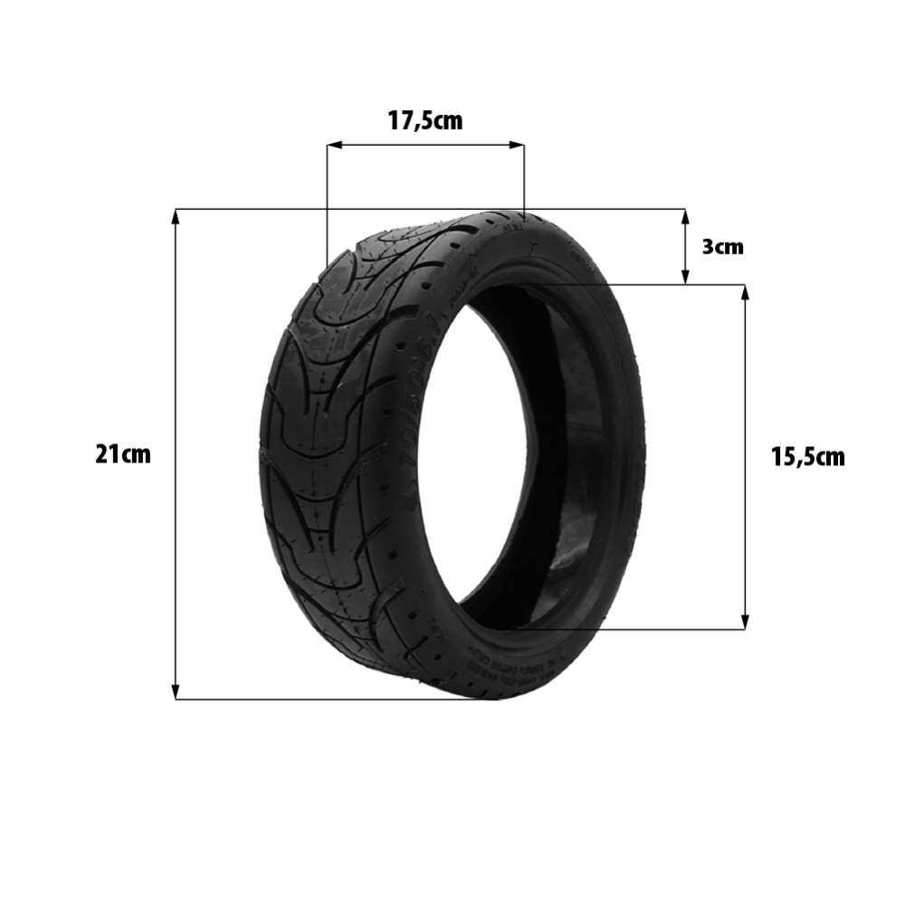 Neumático Dualtron Aminia 70/50-6.1 antipinchazos sin cámara (8.5x3)