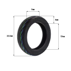 Pneu tubeless 10x2.50-7 pour trottinette électrique - Wattiz