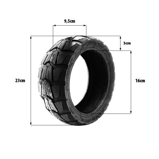 Pneu 85/55-6.5 Urbanglide E-cross pour trottinette électrique - wattiz
