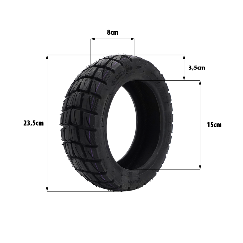 Neumático sin cámara reforzado Offroad 255X80