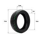 Pneu tubeless 9x2.50-6 CST + gel anti crevaison pour trottinette électrique - Wattiz