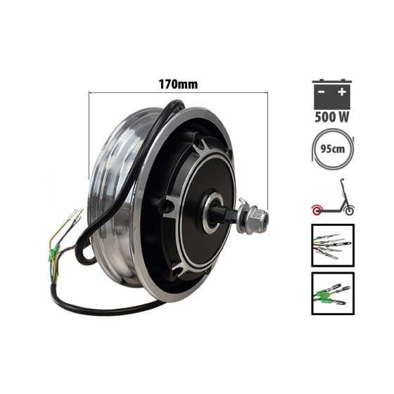Moteur arrière Kugoo M4 500W pour trottinette électrique - wattiz