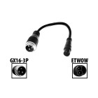 Adaptateur GX16 3P vers ETWOW pour trottinette électrique - Wattiz