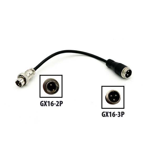 Adaptateur GX16-3P vers GX16-2P Nami pour trottinette électrique - Wattiz