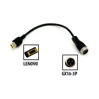 Adaptateur GX16-3P vers prise Lenovo pour trottinette électrique - Wattiz