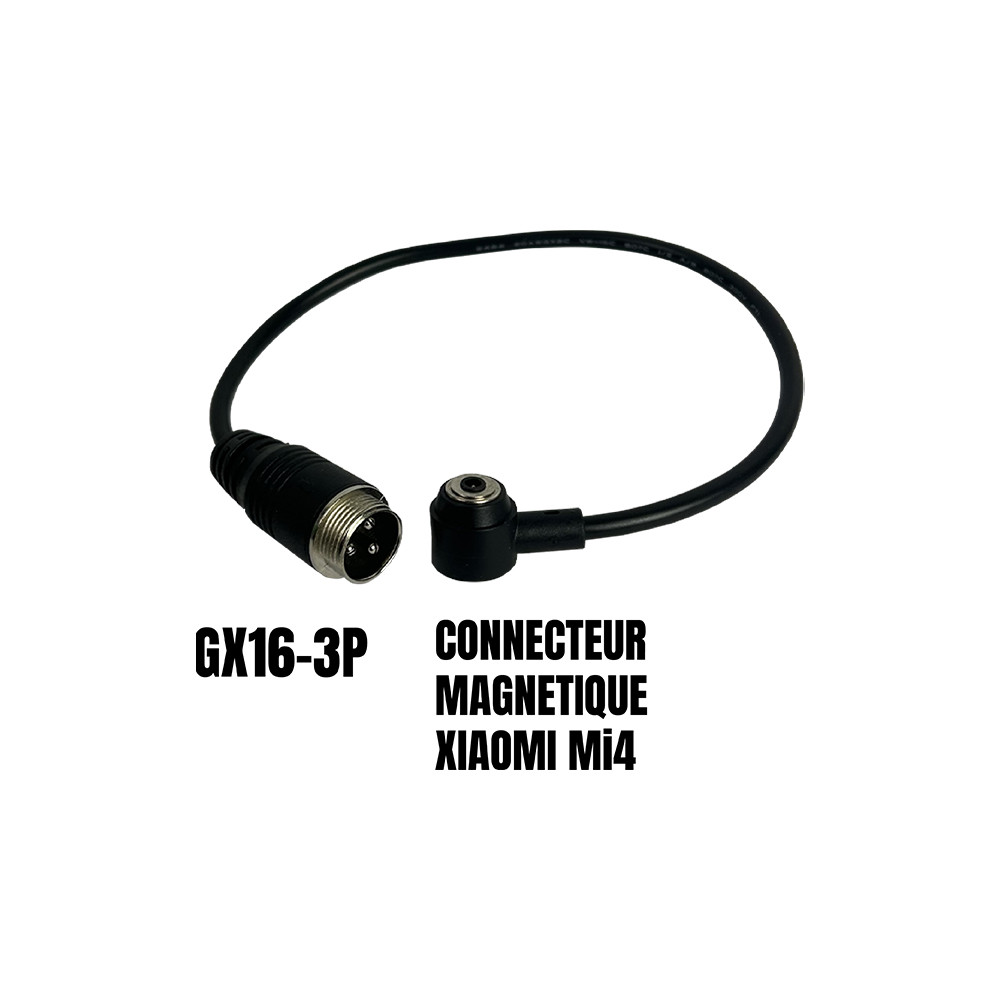 Adaptador GX16-3 pines macho a conector magnético Xiaomi Mi4