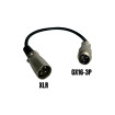 Adaptador GX16-3P macho a XLR macho