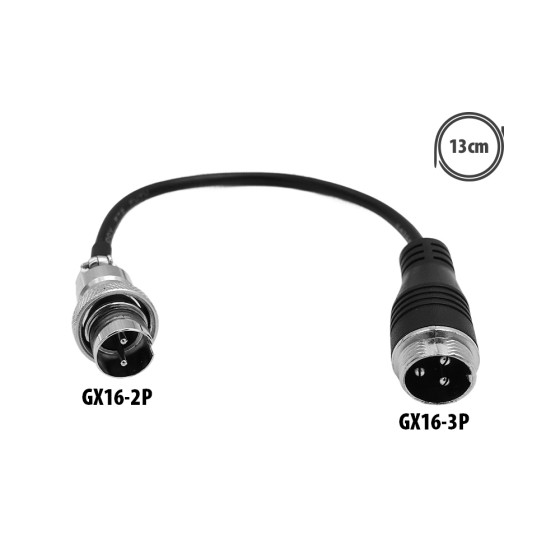 Adaptateur GX16-3P vers GX16-2P Nami pour trottinette électrique - Wattiz