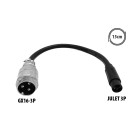 Adaptateur GX16-3P vers Julet 3P pour trottinette électrique - Wattiz