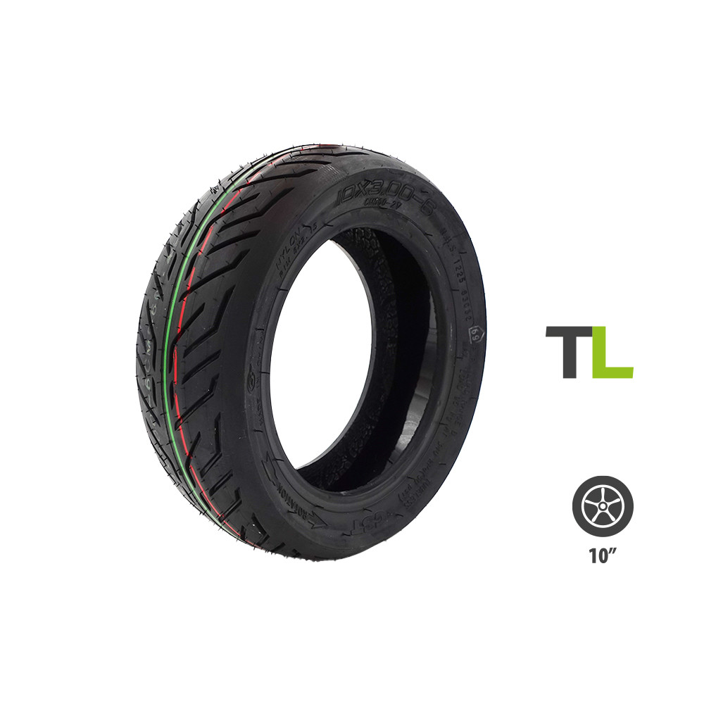 Pneu 10x3.00-6 CST tubeless avec gel anti crevaison Dualtron Victor Nami Klima