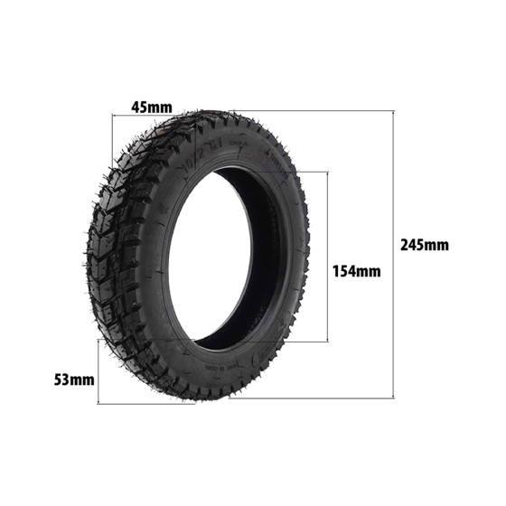 Pneu tubeless 10x2.125-6.1 pour trottinette électrique - Wattiz