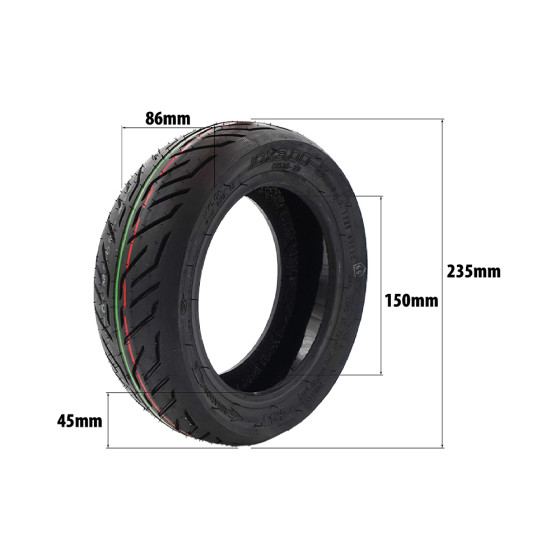 Pneu 10x3.00-6 CST tubeless avec gel anti crevaison Dualtron Victor Nami Klima pour trottinette électrique - Wattiz