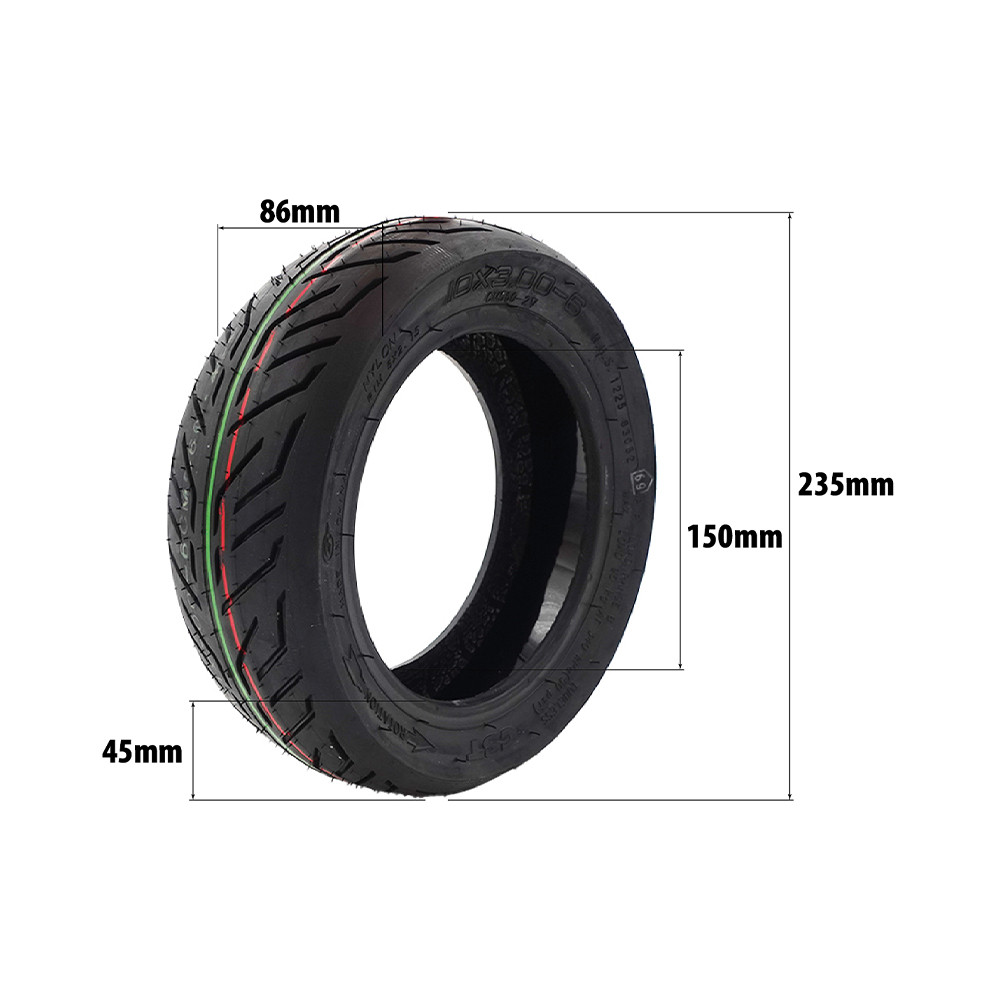 Pneu 10x3.00-6 CST tubeless avec gel anti crevaison Dualtron Victor Nami Klima