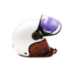 Casco JET FRV blanco brillante (tallas XS a XXL)
