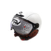 Casco JET FRV blanco brillante (tallas XS a XXL)