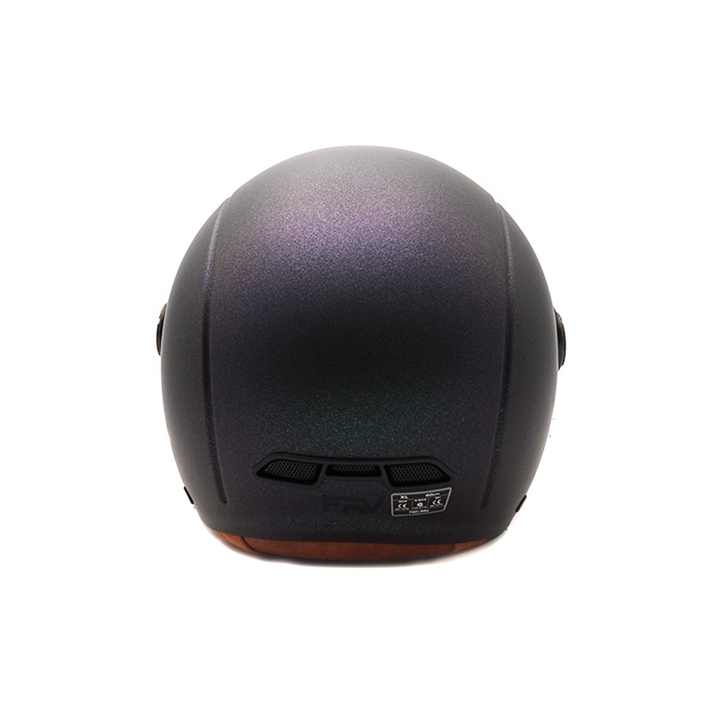 JET FRV matt green chameleon helmet (sizes XS to XXL)