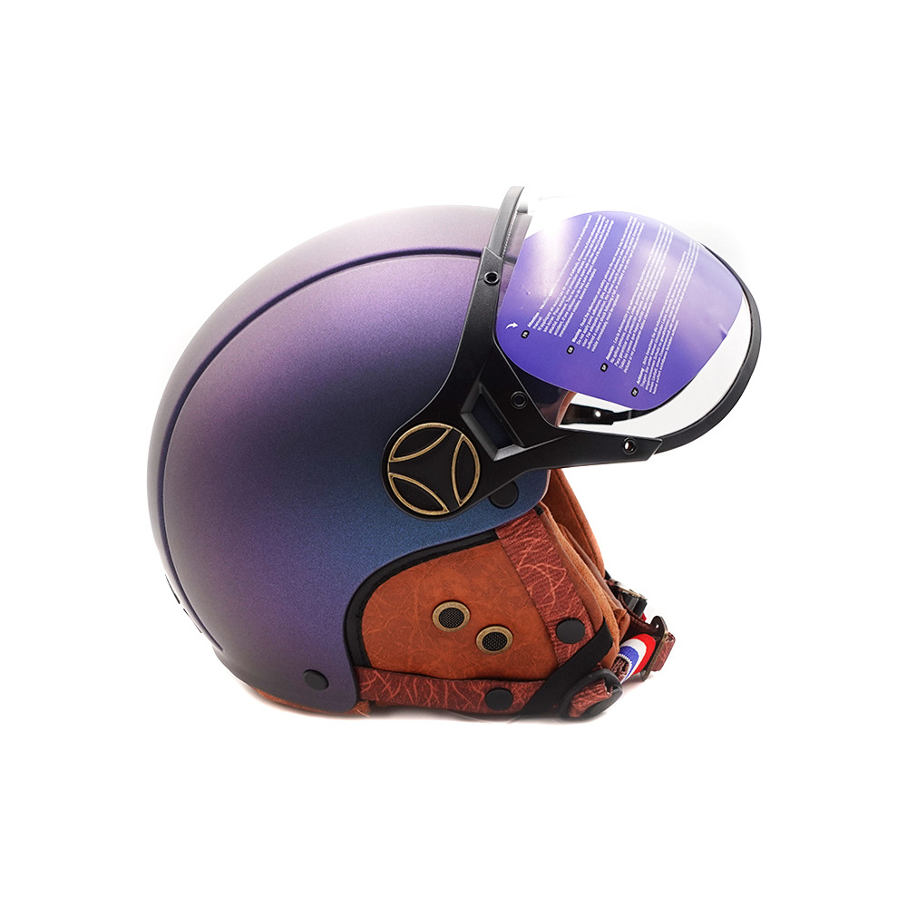 JET FRV matt blue chameleon helmet (sizes XS to XXL)