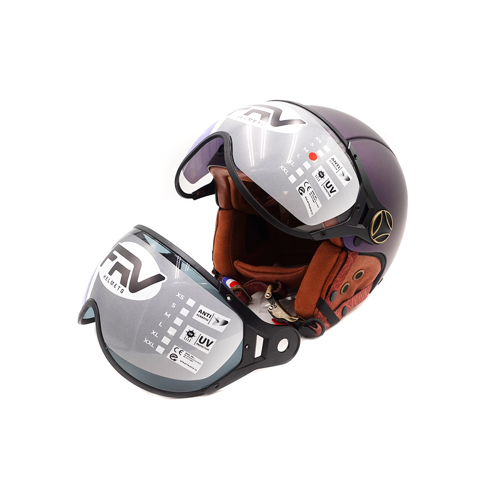 JET FRV matt blue chameleon helmet (sizes XS to XXL)