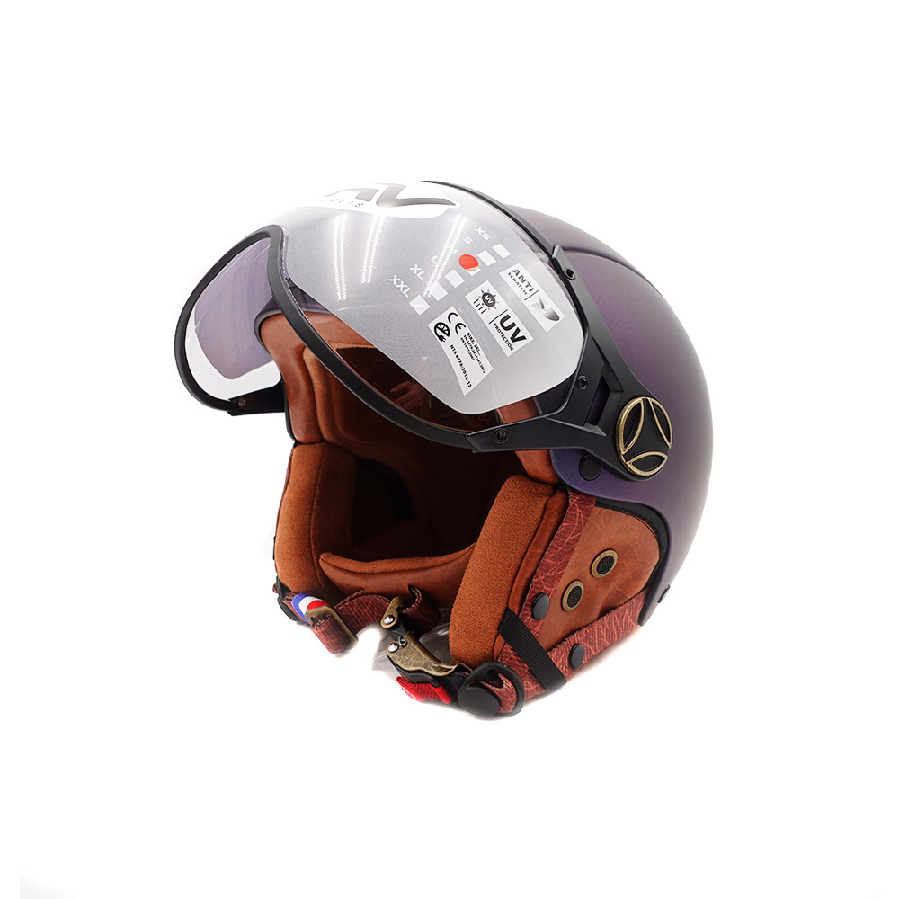 JET FRV matt blue chameleon helmet (sizes XS to XXL)