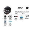 Casco JET FRV negro mate (talla S a XL)