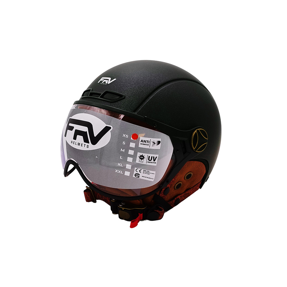 Helm JET FRV mattgrün Chamäleon (Größe XS bis XXL)