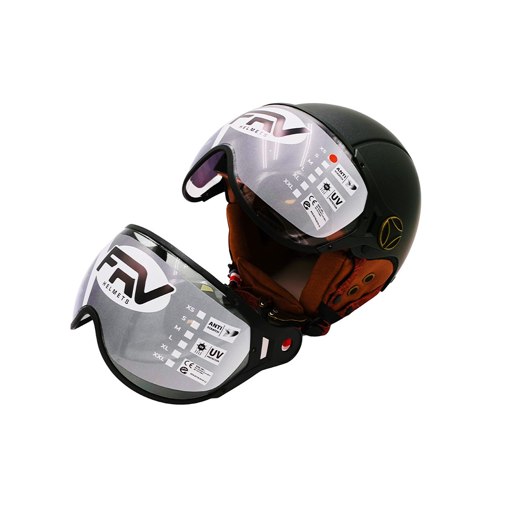 Helm JET FRV mattgrün Chamäleon (Größe XS bis XXL)