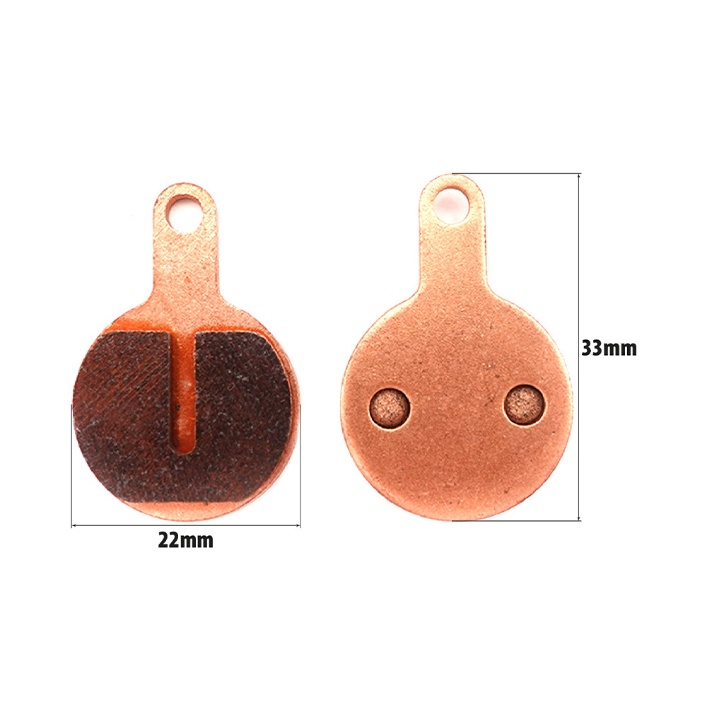 High performance sintered metal draisienne brake pads